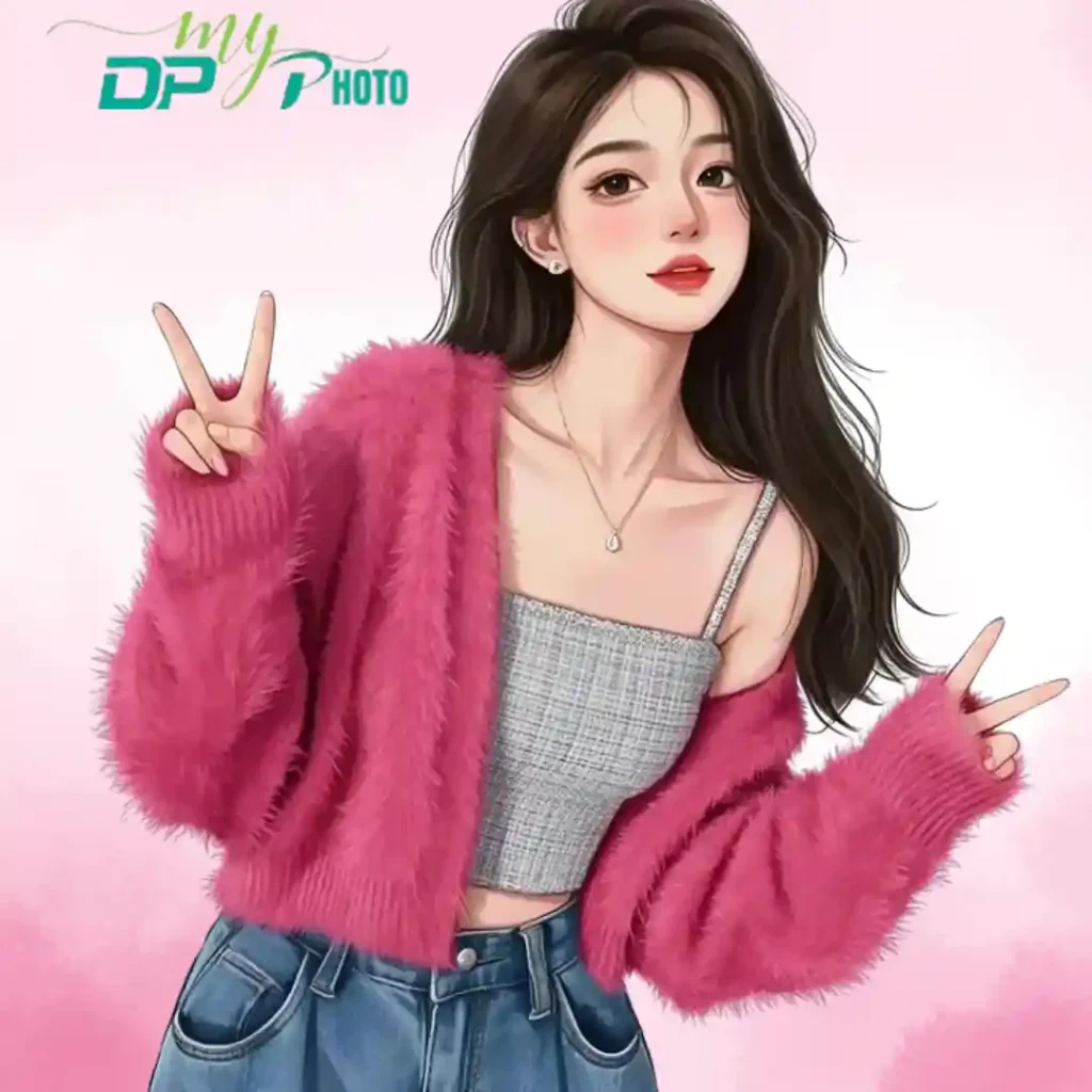 instagram cartoon dp for girls