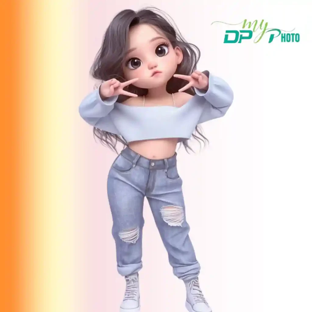 instagram cartoon dp for girls
