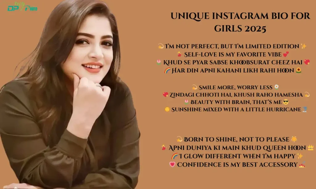 Unique instagram bio for girls 2025
